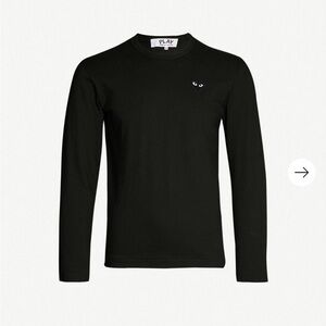 COMME DES GARCONS PLAY
Heart-appliquéd cotton-jersey T-shirt